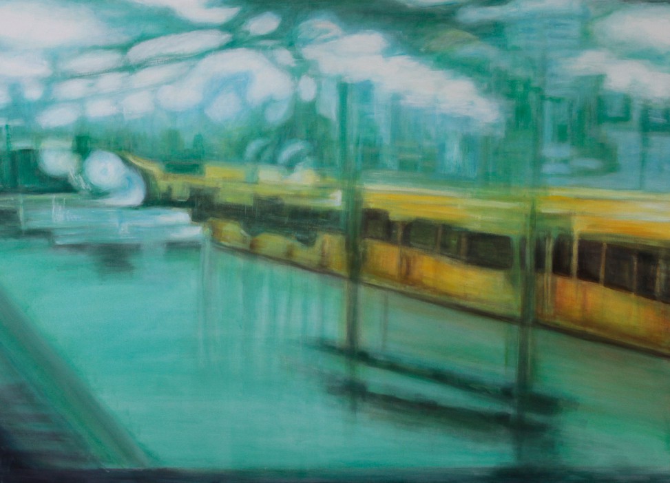Flightplan 1 – 2013, 2013, Acryl auf Leinwand, 110 × 155 cm