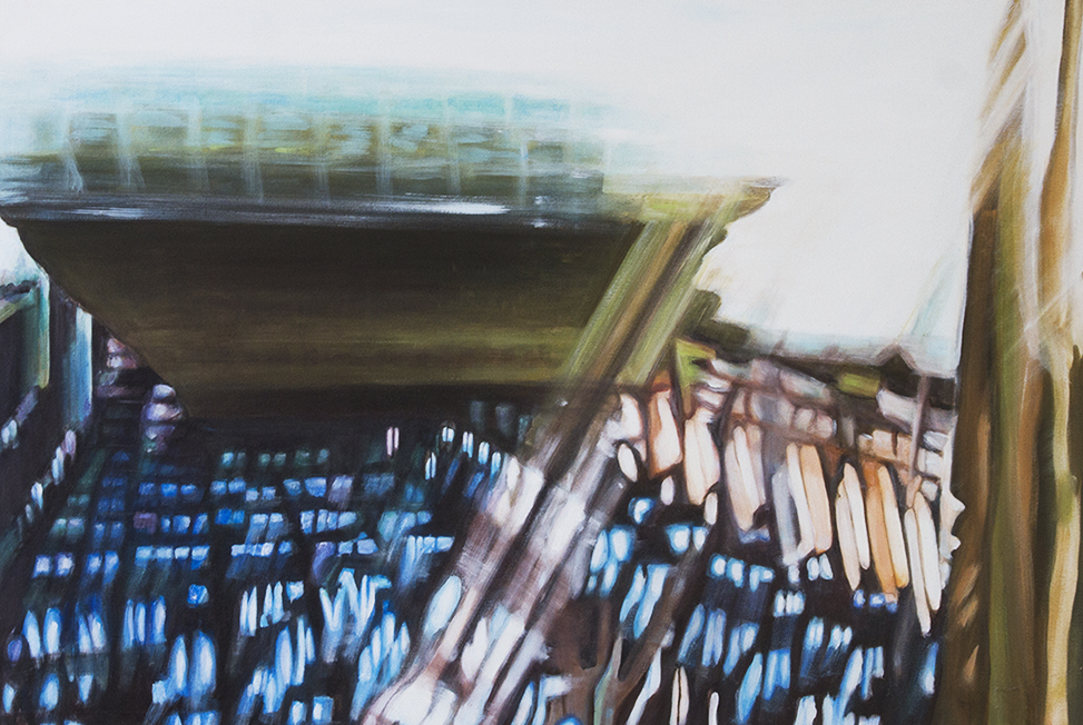 Flightplan 3 – 2013, 2013, Acryl auf Leinwand, 80 × 120 cm