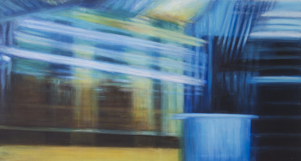 Flightplan 6 – 2013, 2013, Acryl auf Leinwand, 75 × 140 cm