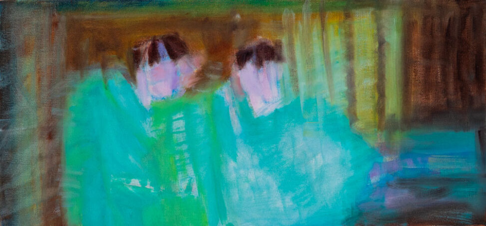 Hero 4 – 2020, 2020, Öl auf Leinwand, 21 × 44 cm